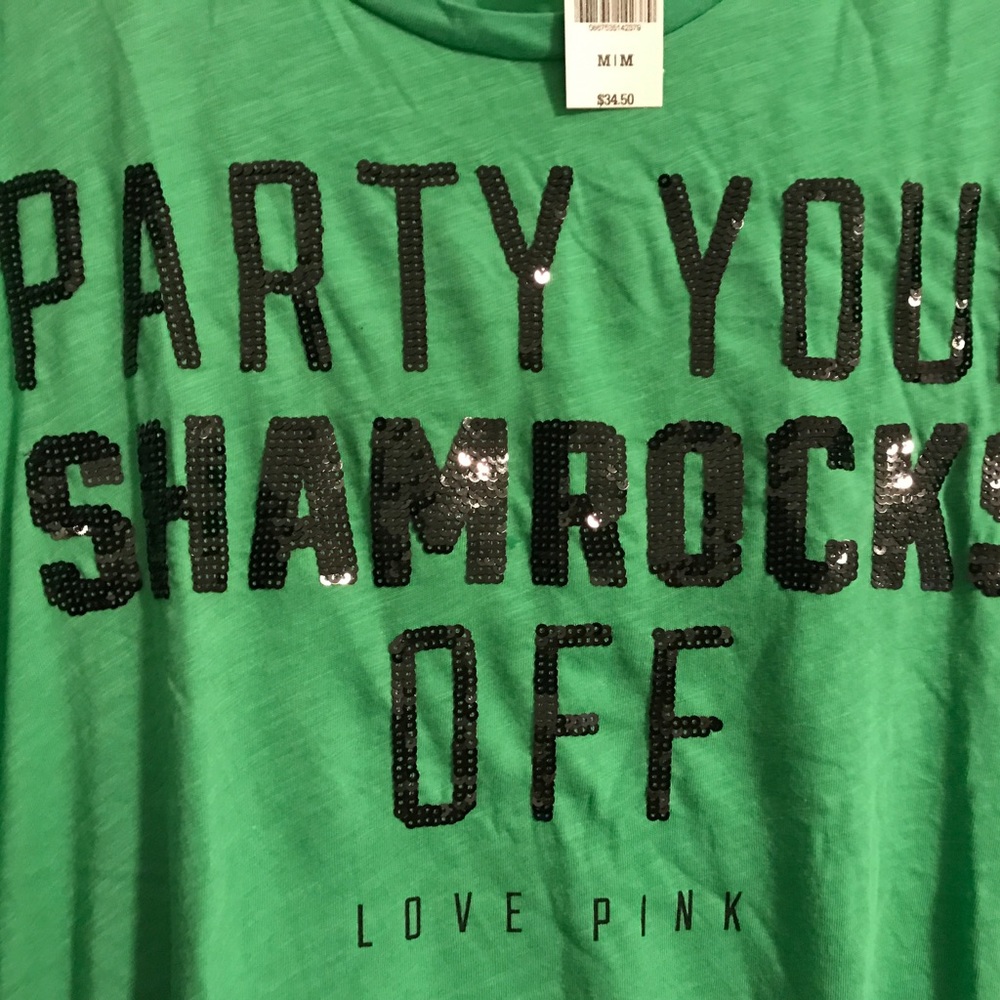 NWT Victoria's Secret Shamrocks T-shirt